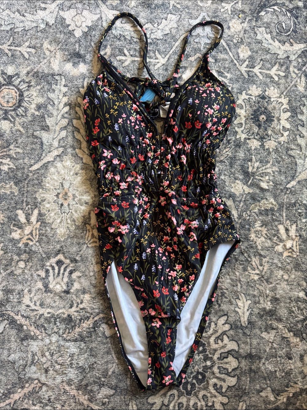 NWT Cupshe Floral One-Piece Swimsuit